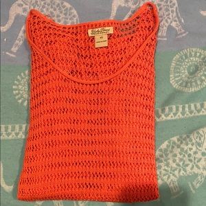 LUCKY BRAND | Orange Crochet Top